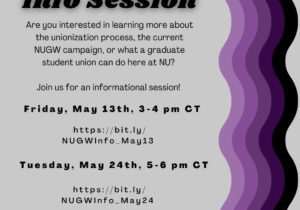 NUGW Info Sessions May